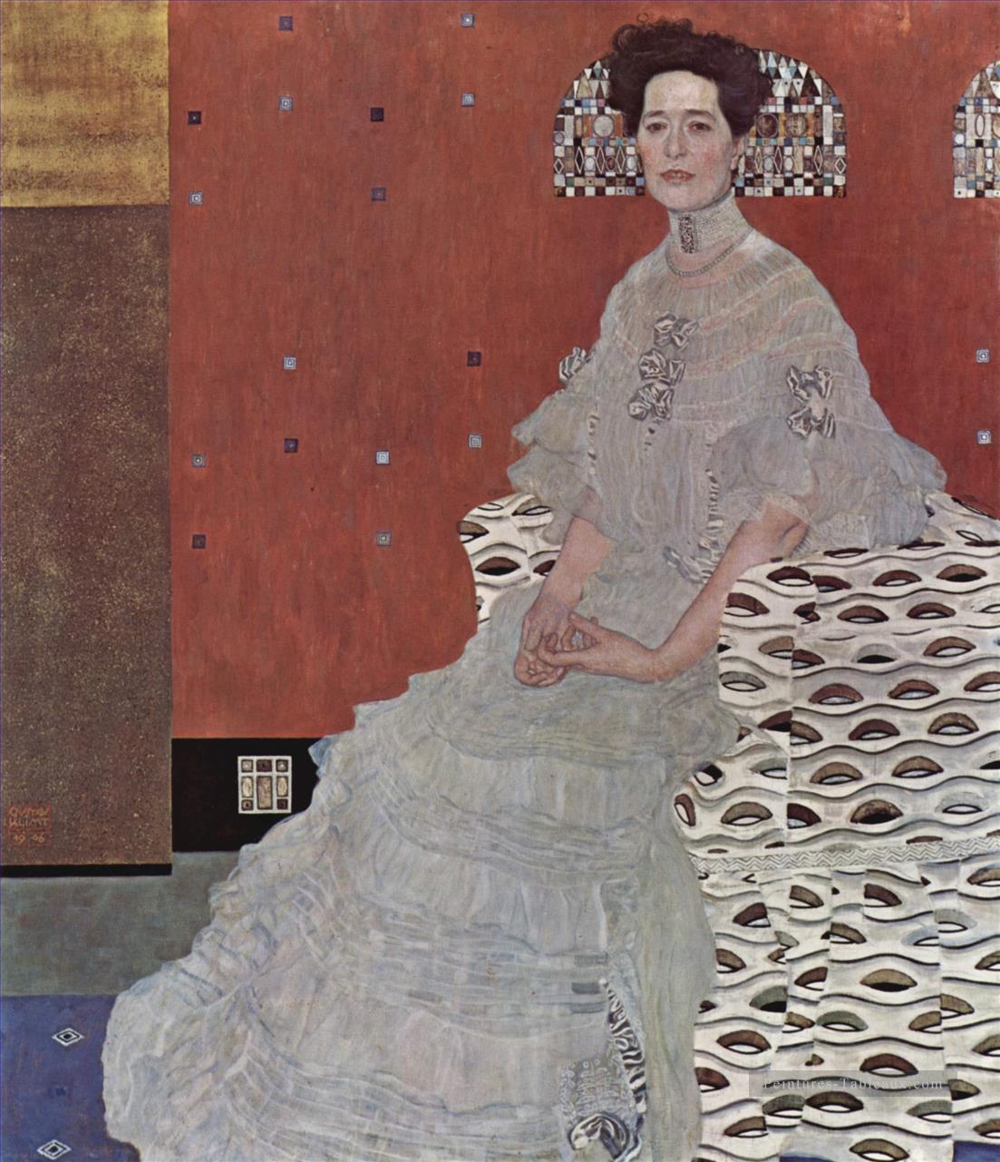 Portrait de Fritza Riedler symbolisme Gustav Klimt Peintures à l'huile